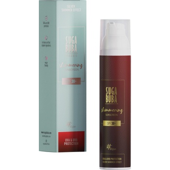 Suga Buba Слънцезащитен лосион SPF30 с цинков оксид и блестящ ефект Слънцезащитен продукт дамски 100ml