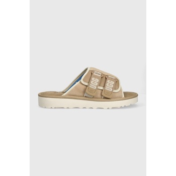 Ugg Велурени чехли UGG Goldencoast Strap Slide в бежово 1142730 (1142730.SSNT)