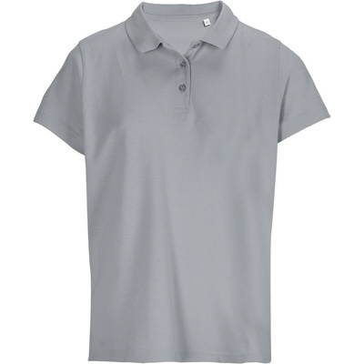 SOL's Collection Polokošile Pulse Women piqué krátký rukáv dámská COT254501n4500 pure grey Šedá pure