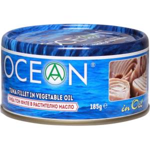 OCEAN РИБА ТОН ФИЛЕ В РАСТИТЕЛНО МАСЛО (185 Г)