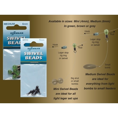 Drennan Obratlíky Swivel Beads Mini 4mm TGSBM004