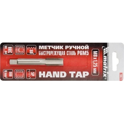 MTX Метчик ръчен М10 х 1, 25 mm, Р6М5 MTX