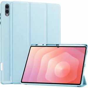 Techsuit Калъф за таблет Samsung Galaxy Tab S11 Ultra - Techsuit Flex Trifold с държач за писалка - Небесносин