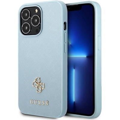 GUESS Кейс Guess GUHCP13XPS4MB за iPhone 13 Pro Max 6.7", син / син, твърд, Saffiano 4G Small Metal Logo (3666339048037)
