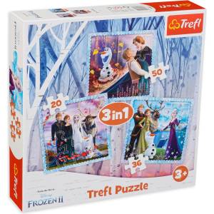 Trefl Пъзел Trefl 3 в 1 - Вълшебната история (34853) - baby