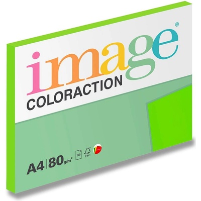 Image Coloraction A4 80g papír barevný zelená světlá 100 listů