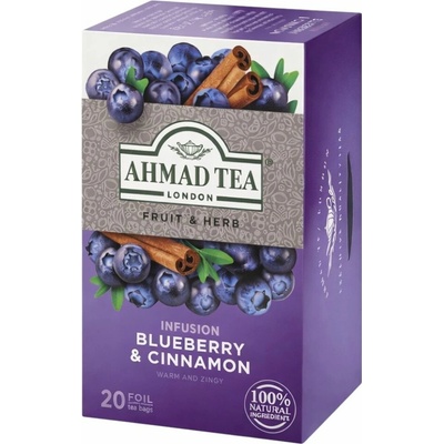 Ahmad Tea Ovocný čaj Borůvka a skořice 20 x 2 g