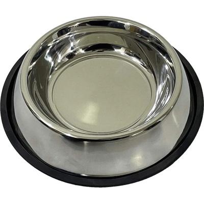 Anipro Standard No Slip - Метална купа с неплъзгащо дъно за вода и храна за кучета, 30 см, 1500 мл