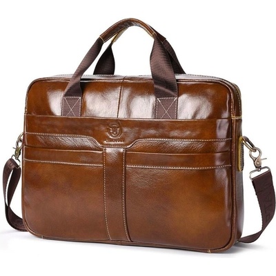 Bullcaptain pánská kožená brašna Rondro Červeno-hnědá GWB053s2 – Zboží Dáma