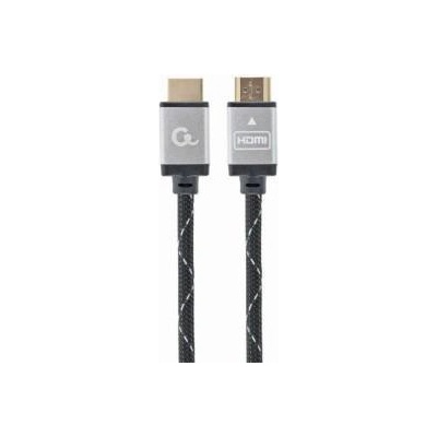 Gembird Кабел GEMBIRD Select Plus Series, High speed, HDMI към HDMI, Male / Male, Type-A, Позлатени конектори, 2 m, Черен / Сив, CCB-HDMIL-2M