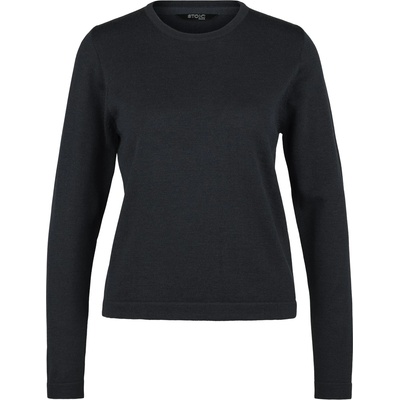 Stoic Дамски вълнен пуловер Stoic Women's MerinoKnit MMXX. Kniva II Sweater Merino jumper - Black (105-6624-0214)