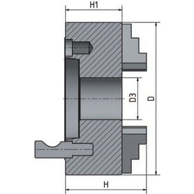 OPTIMUM 3-čelisťové sklíčidlo s centrickým upínáním pr. 200 mm camlock 5