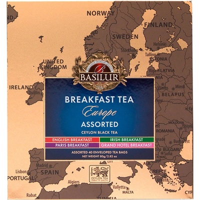 BASILUR Breakfast Tea Assorted Europe přebal 40 x 2 g
