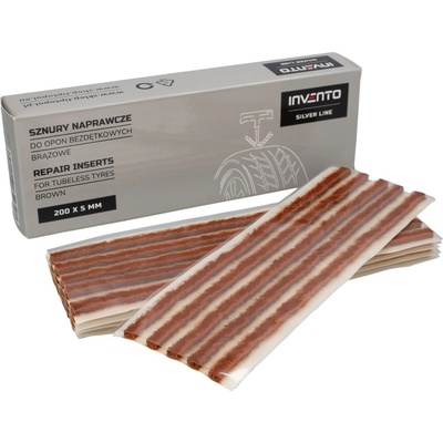 Invento Пластири за ремонт на гуми, кафяви, Silver Line, 200x5 мм, 25 бр (510-1863SL)