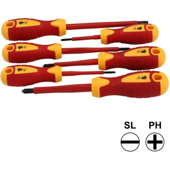Image 1 of Commel Комплект с 6 бр. отвертки VDE 1000V - 3х шлиц и 3х PH, Commel (C370-251)
