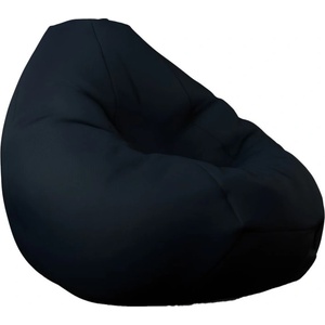 PUFRELAX Пуф, круша, 320л. , Nirvana Grande - Teteron Black, За открито, Перящ се калъф, Пълнеж от Полистиролни перли (PUF-G-NGR-TEX-BL) - topmarket