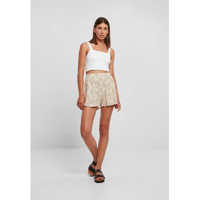 Urban Classics Дамски къси панталони в цвят екрю Urban Classics Ladies AOP ShortsUB-TB3435-04417 - Екрю, размер XL