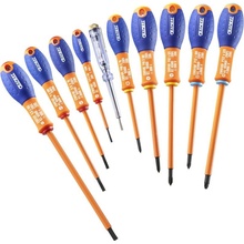 TONA EXPERT E160912 sada izolovaných šroubováků PL, Ph, Pz 10ks, 1000V VDE