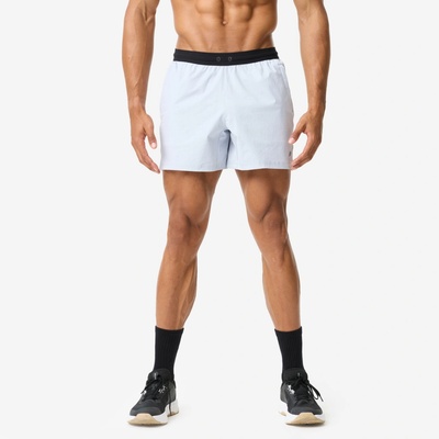 Domyos pánske fitness šortky na bodybuilding svetlomodré