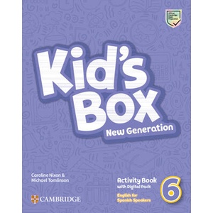Kid's Box New Generation Level 6 Activity Book with Home Booklet and Digital Pack English for Spanish Speakers | Caroline Nixon, Michael Tomlinson (ISBN: 9788413225333)