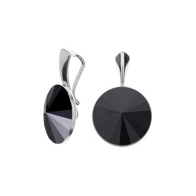 Nubis Stříbrný přívěšek Crystals from Swarovski Jet Black NBP141 JB