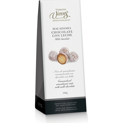 Torrons Vicens Karamelizované makadamové ořechy v mléčné čokoládě 100 g