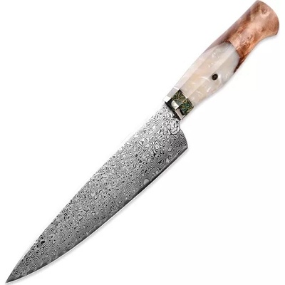 IZMAEL Damaškový kuchynský nôž Sakai Chef/Biela 19.5 cm