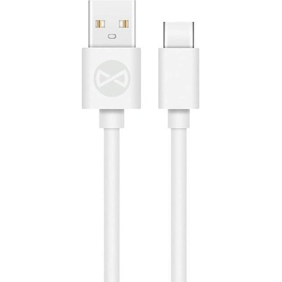 Forever Кабел данни Forever USB- USB-C 1 м. бял