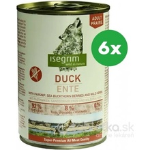 Isegrim dog Adult Duck with Parsnip Sea Buckthorn & Wild Herbs 6 x 400 g
