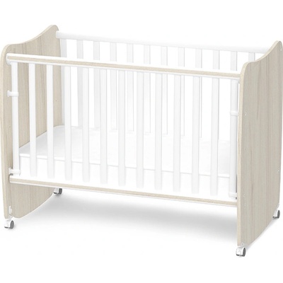 Lorelli Бебешка кошара Lorelli Premium - Stars, 60 x 120 cm, бяло/светъл дъб (10150610036A)