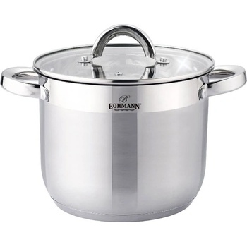 BOHMANN Тенджера Bohmann BH 1622, 22x18см. 7л. , Неръждаема стомана, Инокс - Код G9079 (G9079-0739988529615)