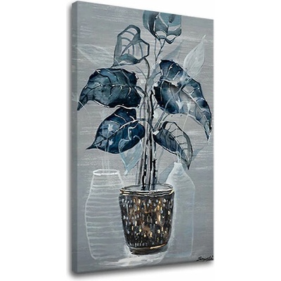 Obraz na plátne KVET V KVETINÁČI - 60x90 cm