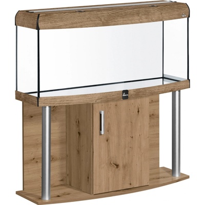 Diversa Comfort LED akvarijní set vypouklý hliník bílý 240 l