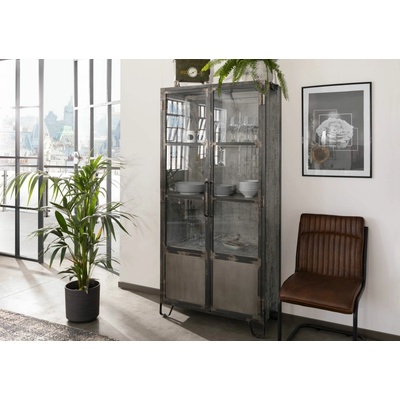 Bighome Steel 90x40x190 přírodní lakovaná mango