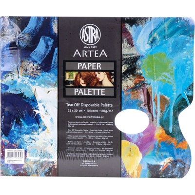 ARTEA Papierová paleta na miešanie farieb, 25x30cm, 10ks, 325122002