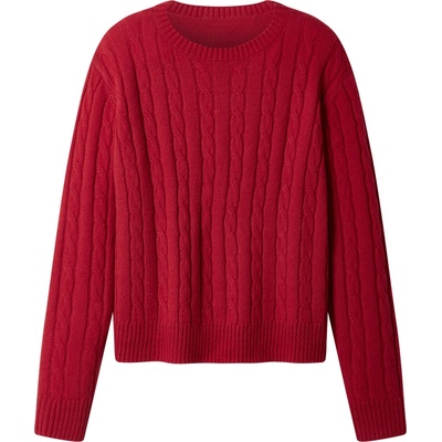 esmara Dámský úpletový svetr s podílem vlny červená – Zboží Dáma