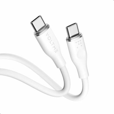 Voltme C2021 Powerlink Moss Series USB-C/USB-C, CTC 3A/60W, 1m, bílý