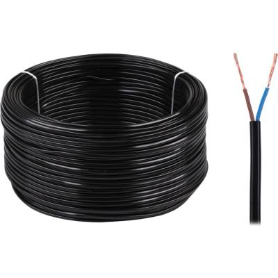 Elektrokabel Plochý elektrický kábel H03VVH2-F 2×0,5 mm čierny L-KAB0830 100 m