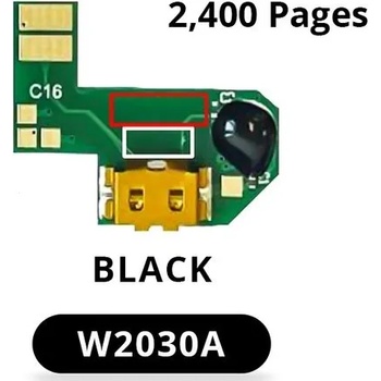 Image 1 of Compatible Ресет чип W2030A, HP 415A, Black - 2.4k (W2030A-CHIP)