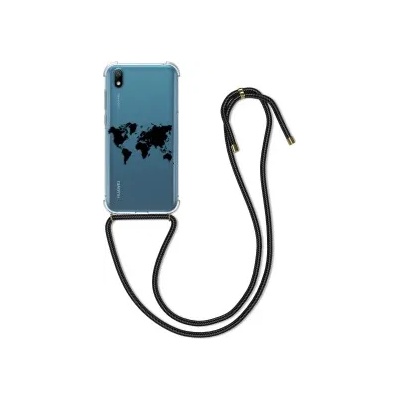 kwmobile Прозрачен калъф за Huawei Y5 (2019) - черен