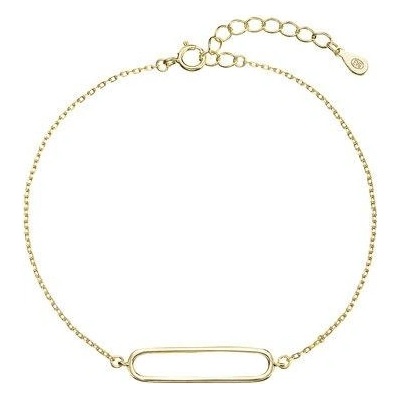 Pavona Pozlacený stříbrný náramek s oválem 63011