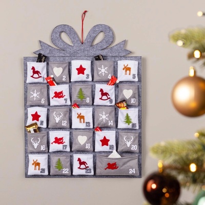 Haushalt international Haushalt international Plstený závesný adventný s vreckami