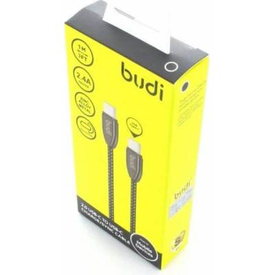 Budi 43432-uniw) USB-C - USB-C USB 1m černý