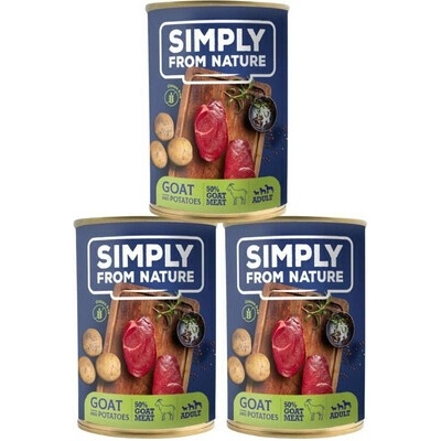 Simply From Nature Kozie mäso a zemiaky 3 x 400 g