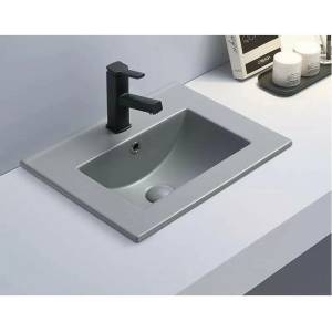 Inter Ceramic Мивка за мебели Inter Ceramic, матово сива 81 см (8066G)