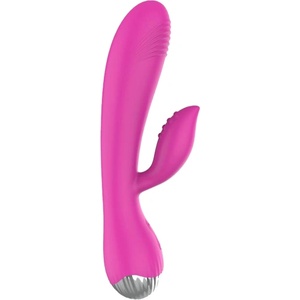 A-GUSTO Мултифункционален вибратор за g-точка "vv 10 pink" 19 см