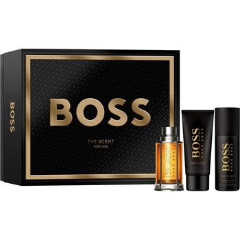 HUGO BOSS The Scent Подаръчен комплект, Тоалетна вода 100ml + Део стик 150ml + Душ гел 100ml, мъже