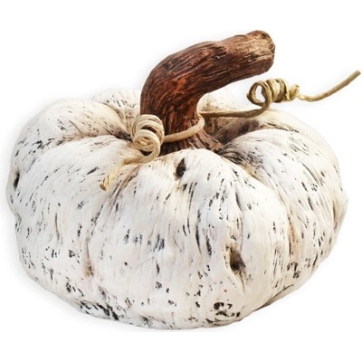 Větev s jutovými dýněmi oranžová - 58 cm