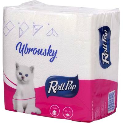 RollPap ubrousky Kočička 1V 100ks 30x30cm
