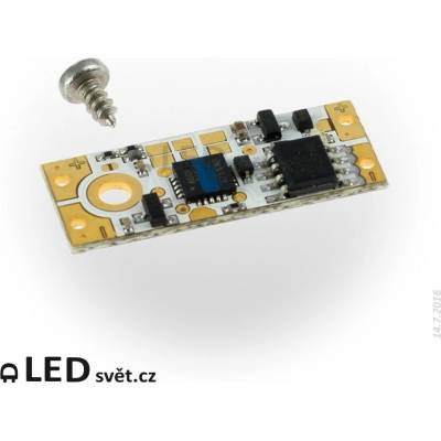ETD5B - Dotykový vypínač a stmívač pro LED pásky 12/24V do alu profilů - modrá LED